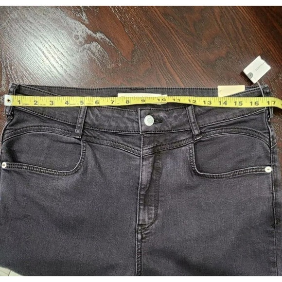 Anthropologie's Pilcro and the Letterpress High Rise Skinny Jeans Black 32 NWT - Picture 10 of 12